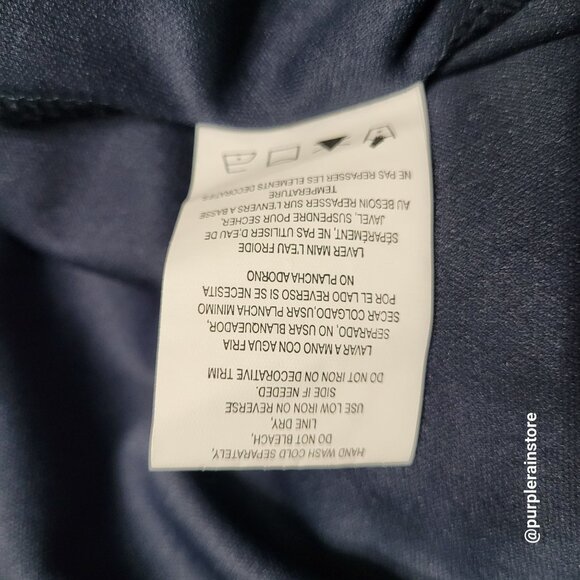 Tiana B Sequins Floral Lace Midi Dress 16 W Navy Dark Coquette Ethereal - Picture 7 of 11